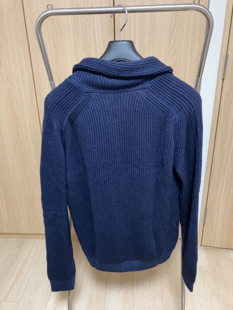 FEDELI ネイビー ショールカラー　カーディガン　48