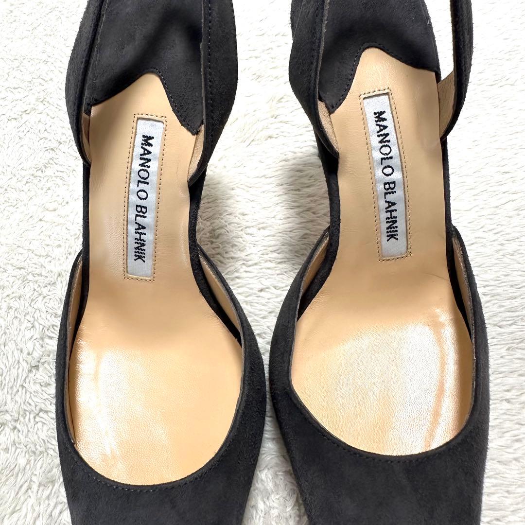 極美品　MANOLO BLAHNIK マノロブラニク　キャロリン　スウェード