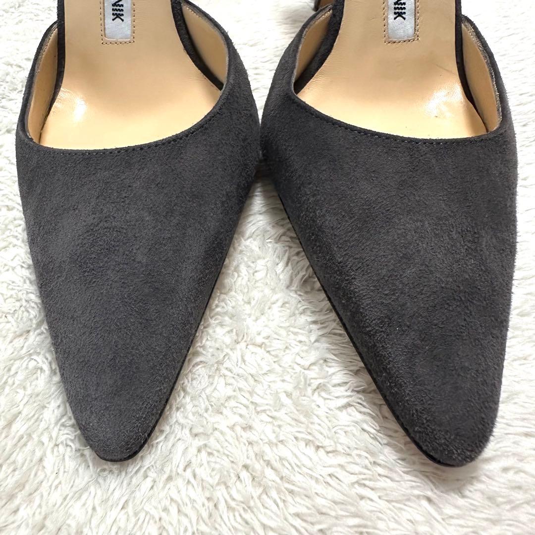 極美品　MANOLO BLAHNIK マノロブラニク　キャロリン　スウェード