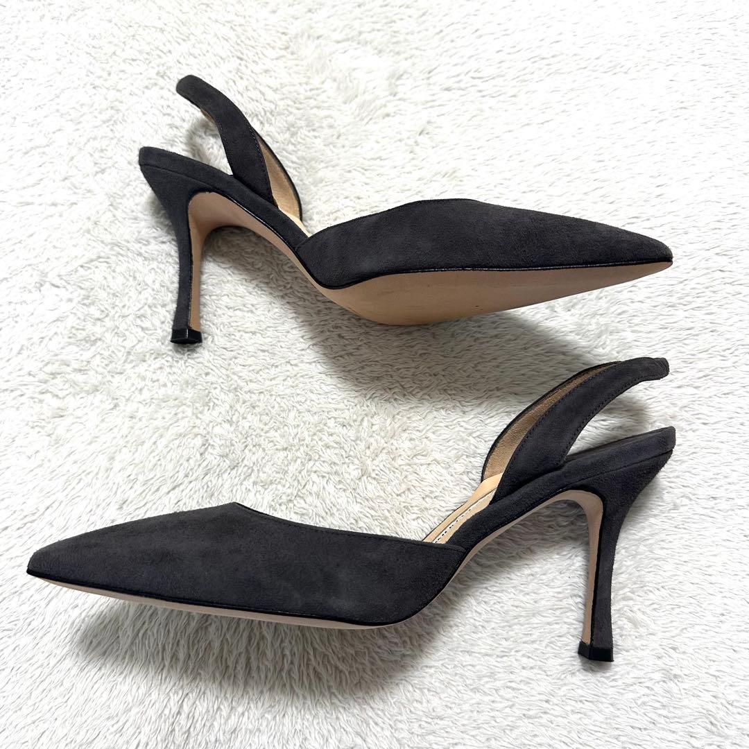 極美品　MANOLO BLAHNIK マノロブラニク　キャロリン　スウェード