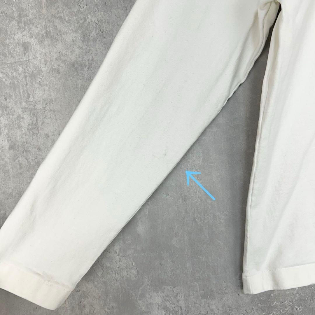 ジルサンダー JIL SANDER 長袖 Tシャツ ロゴ ロンT XS　白