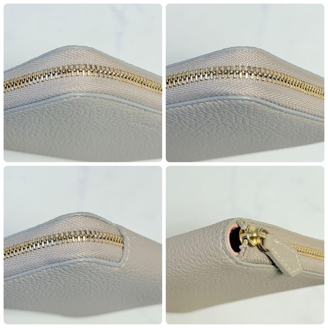 未使用級 BONAVENTURA ボナベンチュラ ラウンドジップ 二つ折り財布