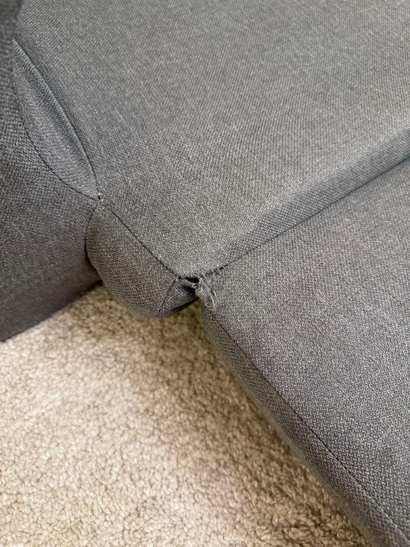 ソファベッド モールド成形 シンプルデザイン グレー