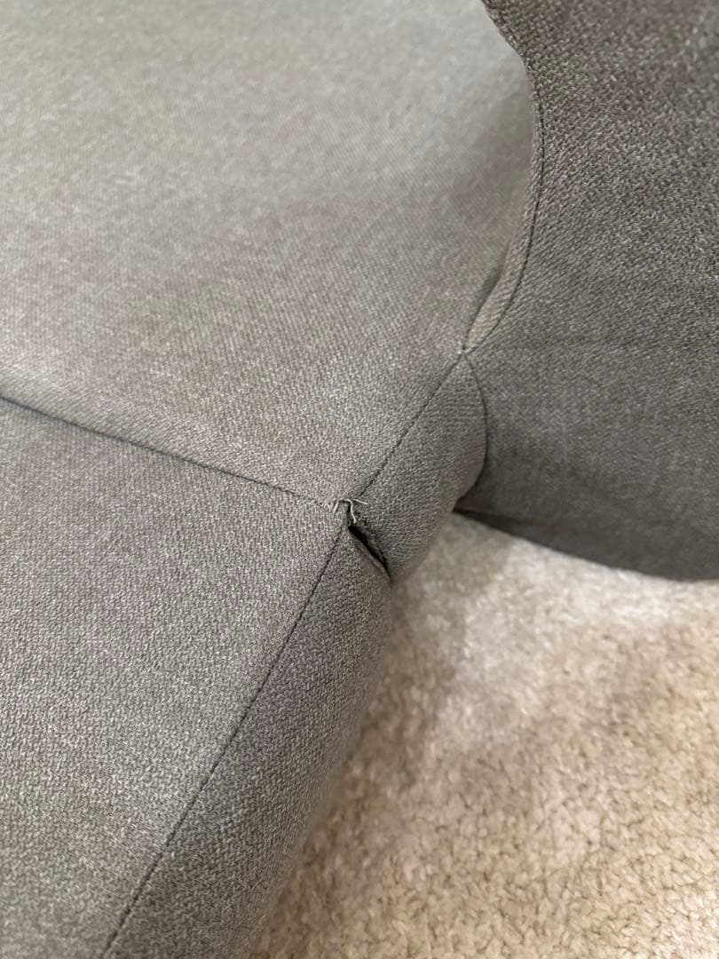 ソファベッド モールド成形 シンプルデザイン グレー