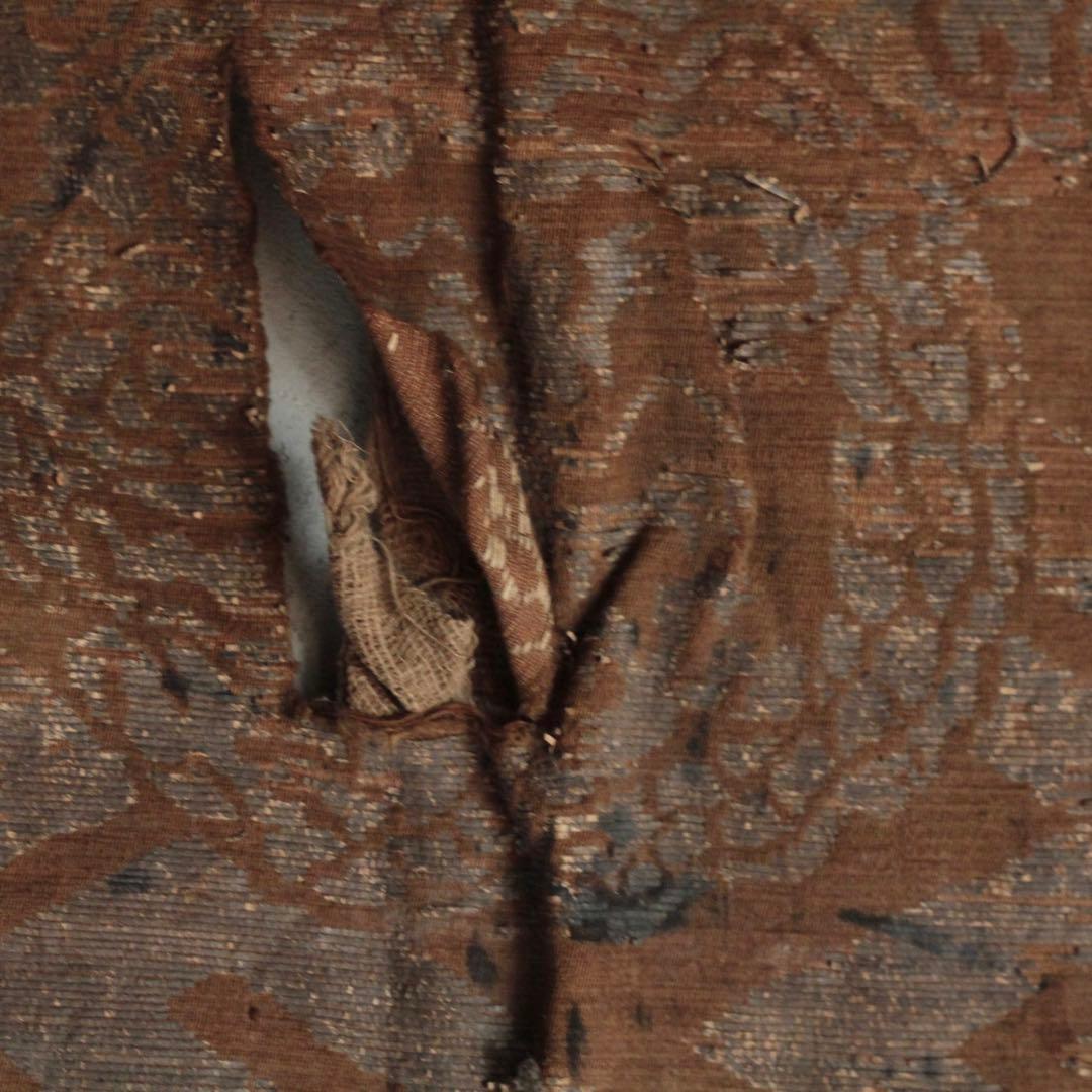 江戸時代 西陣織 銀襴 打敷 古裂 古美術 古道具 アンティーク 古裂