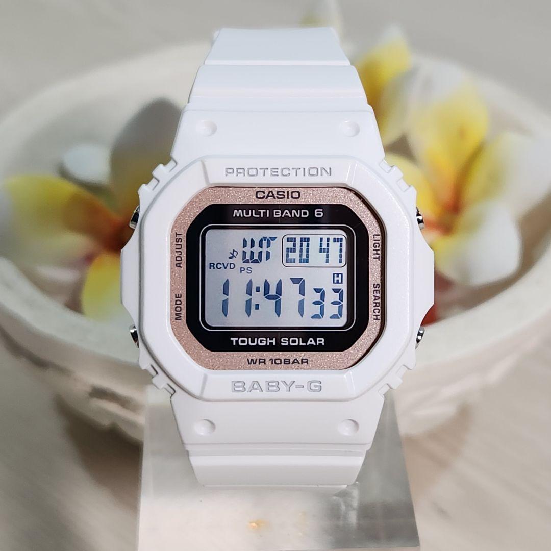 『美品』 カシオ ベビーg BABY-G 電波ソーラー 腕時計 B385