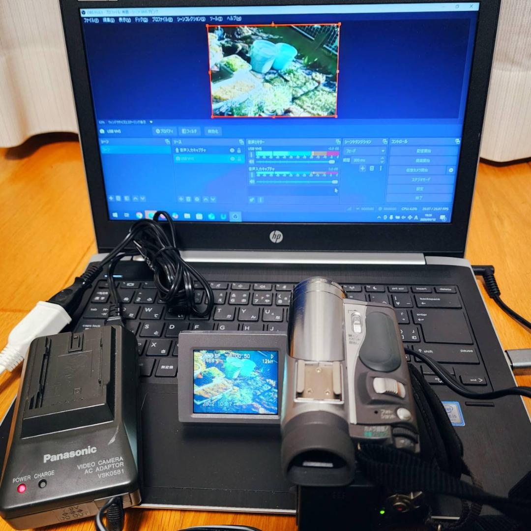 【動作確認済】高画質 Panasonic MiniDV ビデオカメラ 説明書付