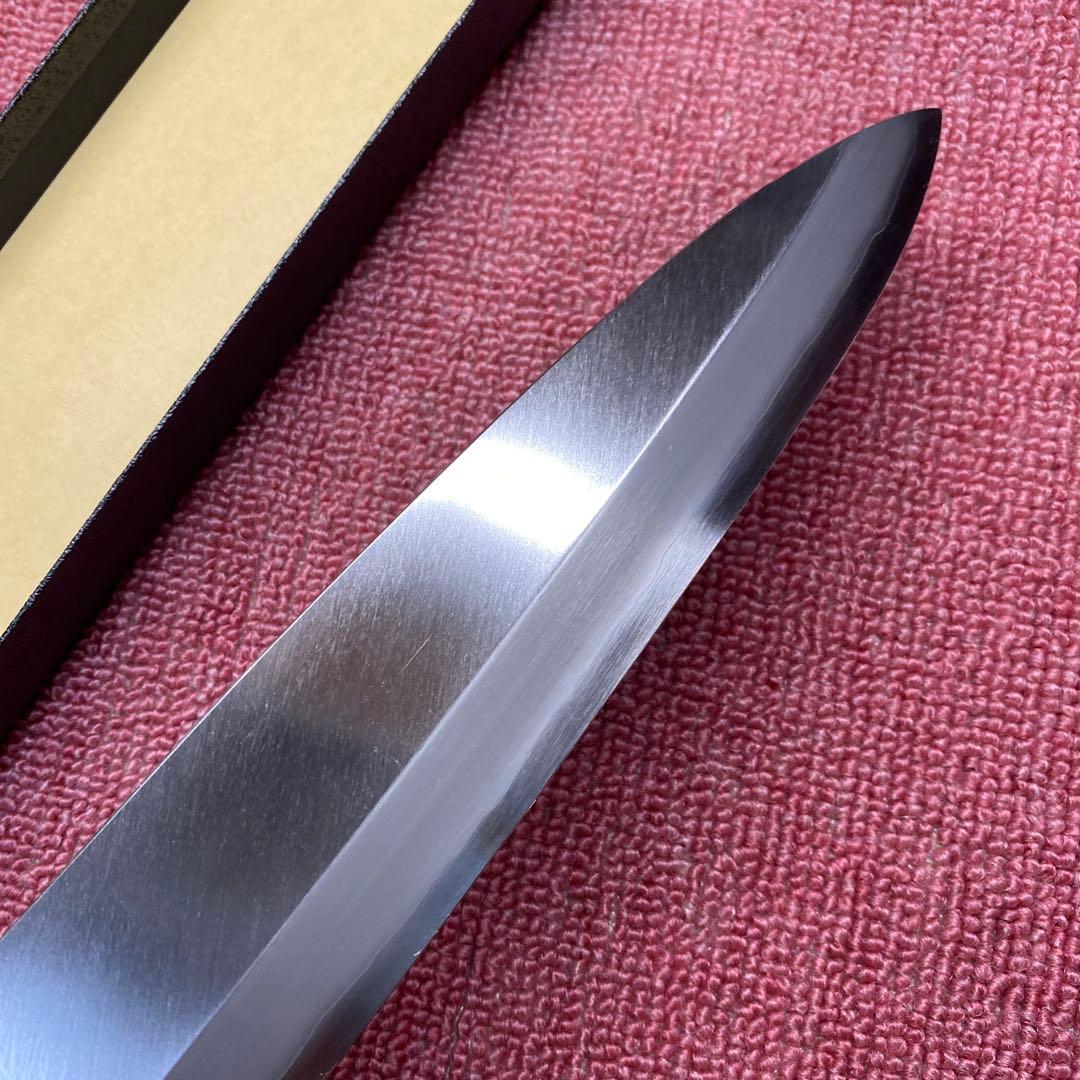 銀三　片刃牛刀　240㎜ 8寸 柄無し