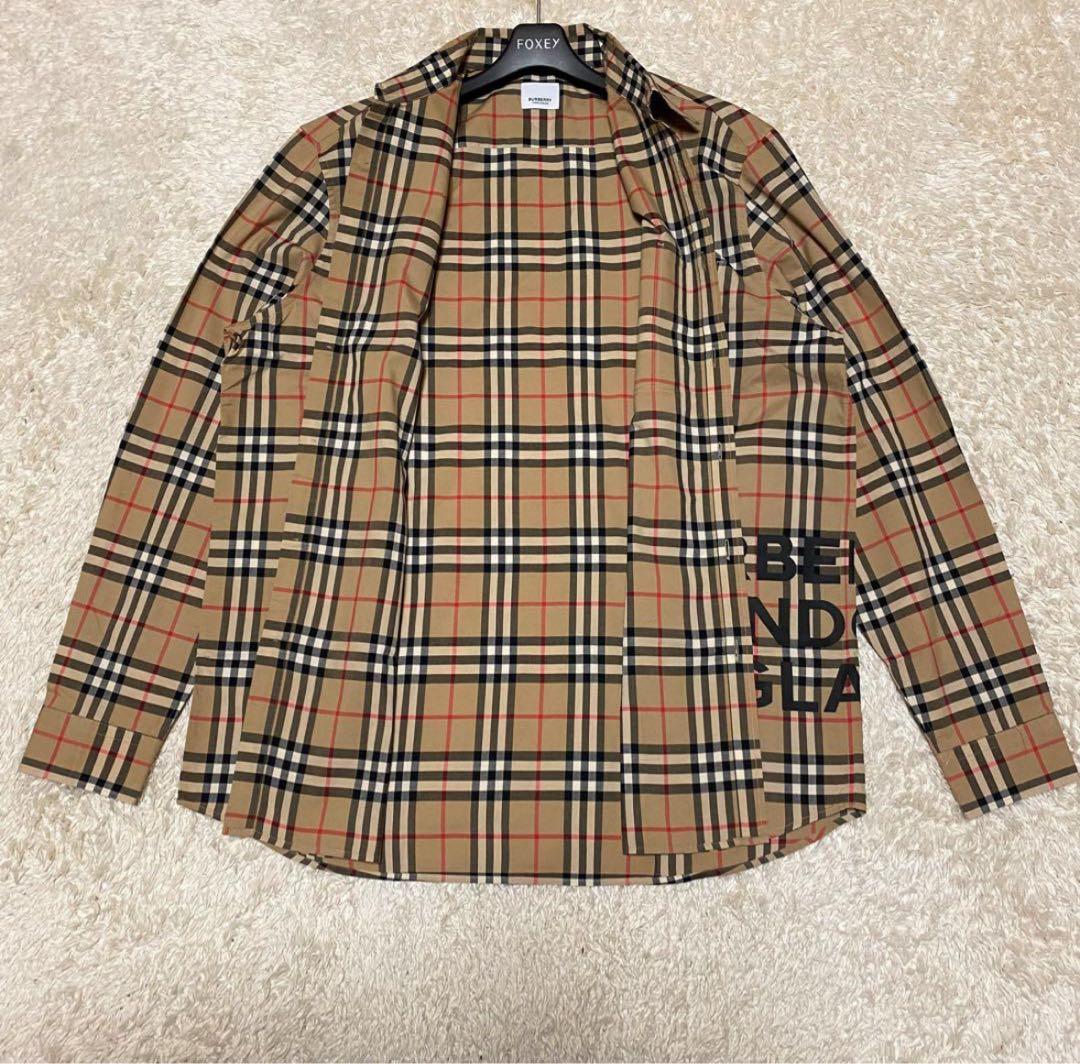 現行・美品✨バーバリー　ホースシェリー　ビックロゴ　ノバチェック　シャツ