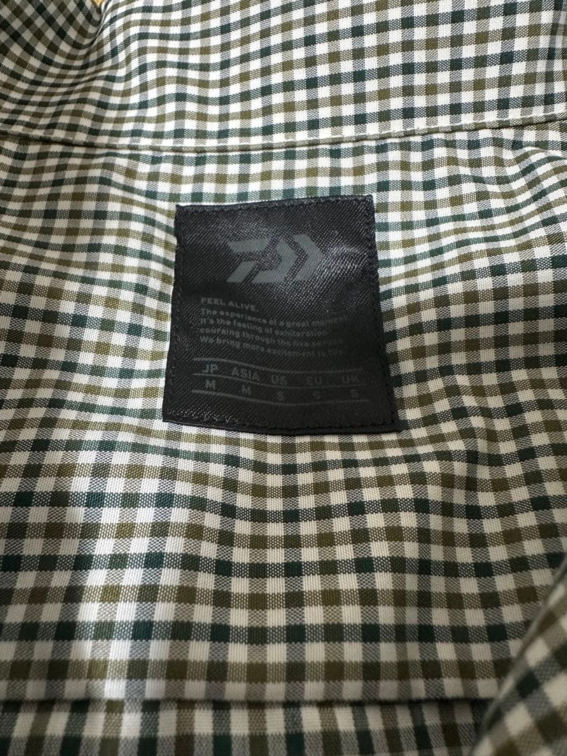 daiwa pier39 ギンガムチェックシャツ グリーン M
