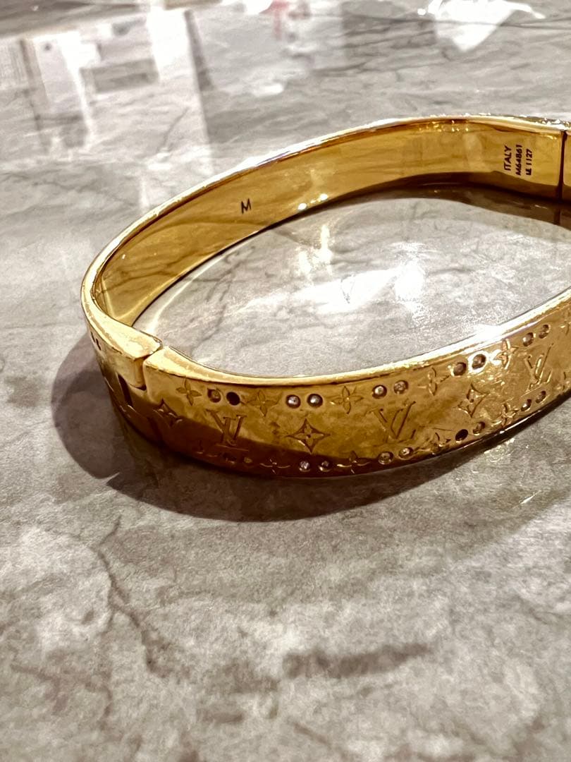 【正規品/LOUIS VUITTON】モノグラムブレスレット ゴールド 箱付き