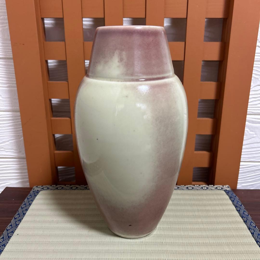 洛峰作　花瓶　花器　共箱　木箱