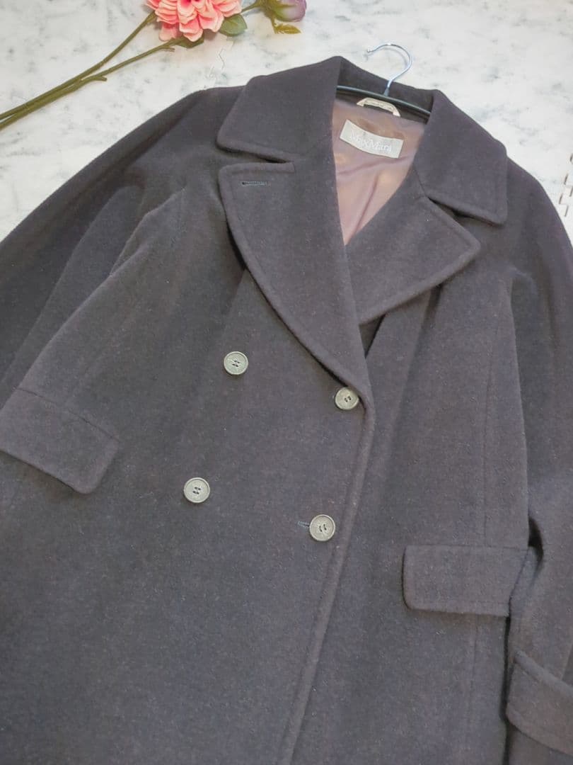 Max Mara　マックスマーラ　ヴァージンウール　ロングコート