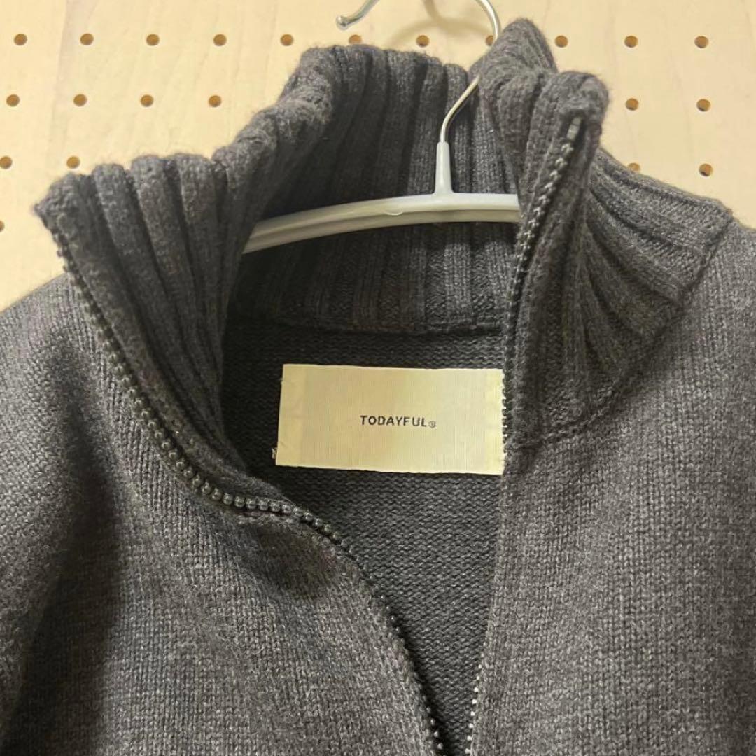 【新品/自宅試着のみ】TODAYFUL Compact Zip Knit