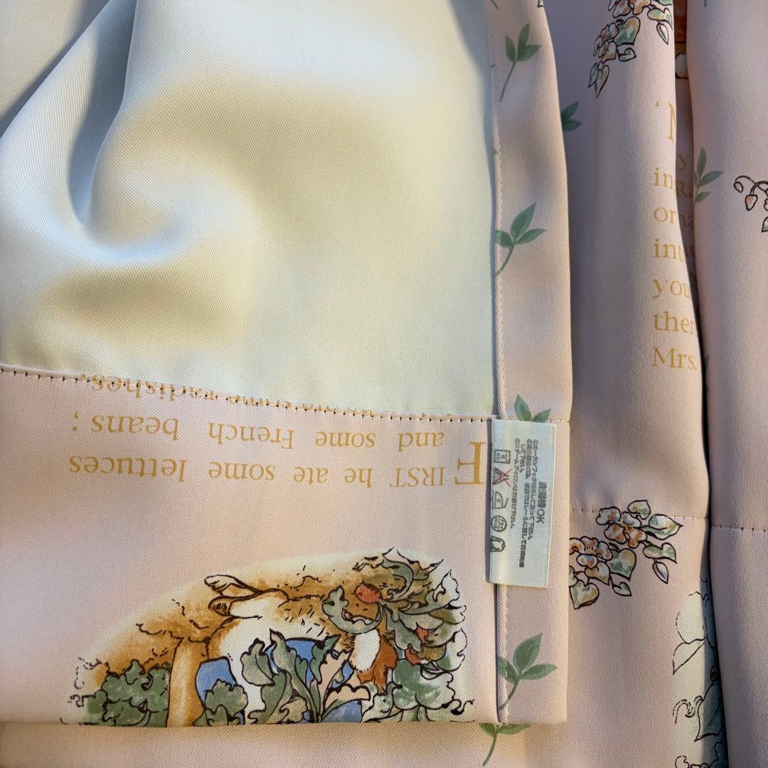 ピーターラビット SINCOL 遮光カーテン 子供部屋 ピンク オーダーメイド