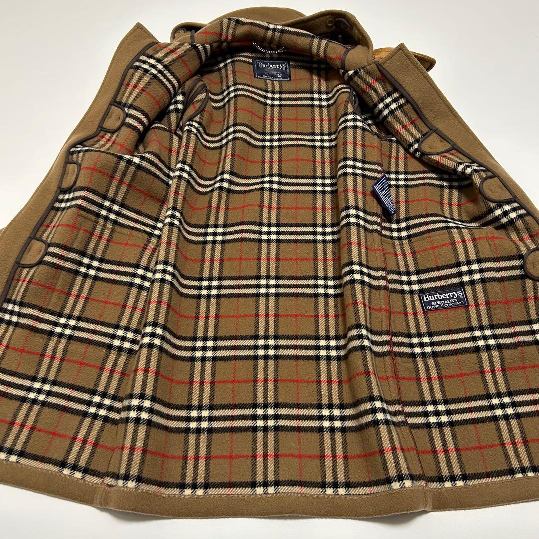 ✨美品 バーバリー 英国製 ダッフルコート フード ノバチェック