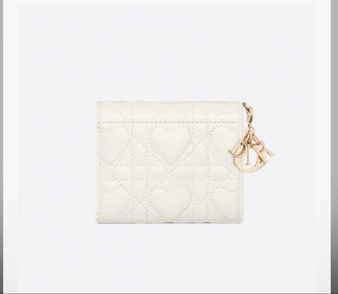 【日本限定】⭐︎Lady Dior Lotus⭐︎ウォレット⭐︎三つ折り⭐︎ホワイト