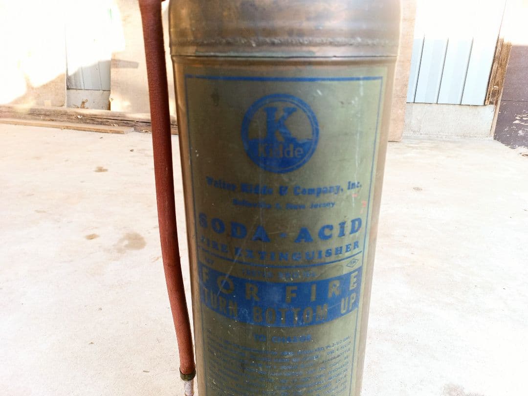 1950年代製 Kidde ソーダ酸消火器 USAビンテージ品