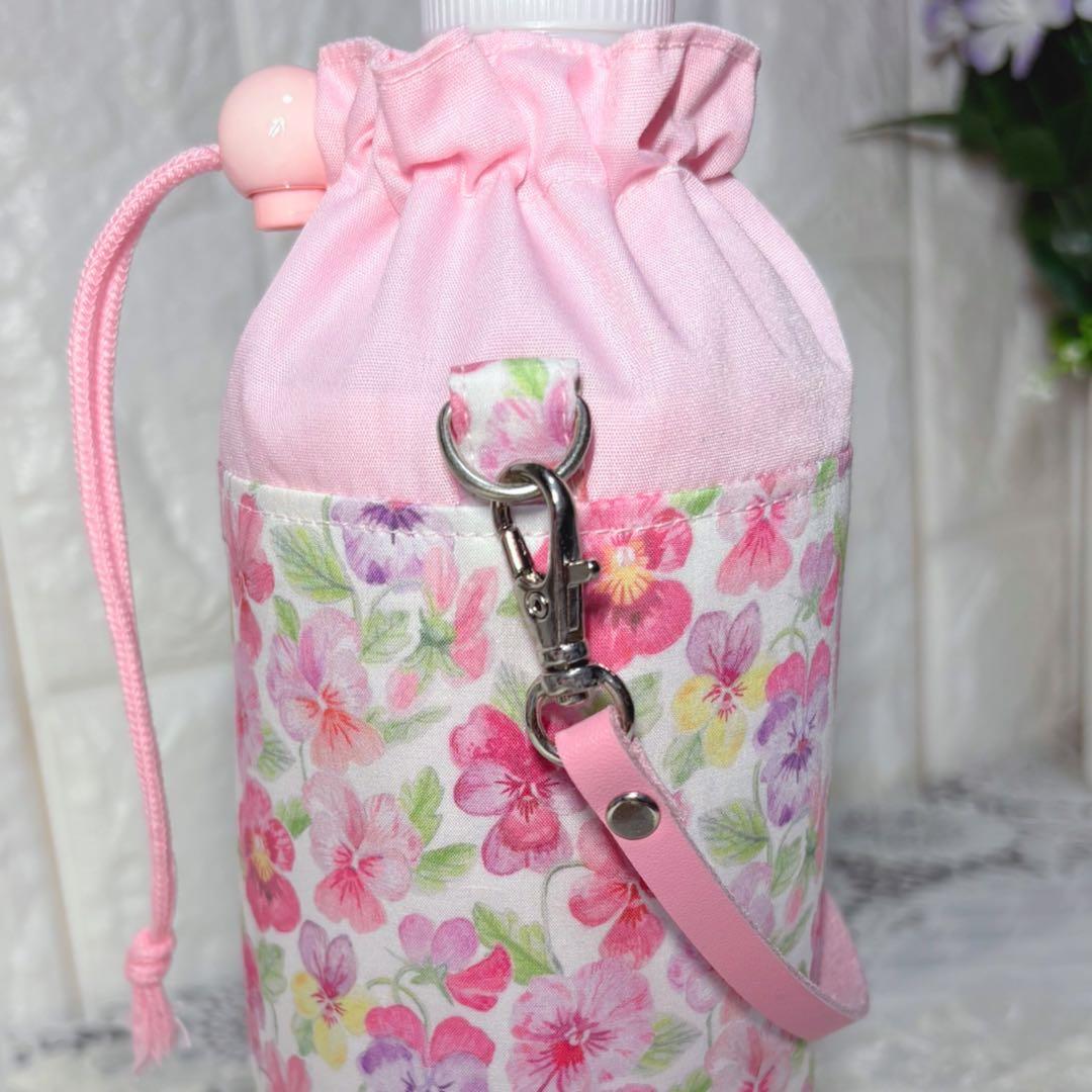 ペットボトルカバー　リバティシンクオブミー/ピンク系　ハンドメイド