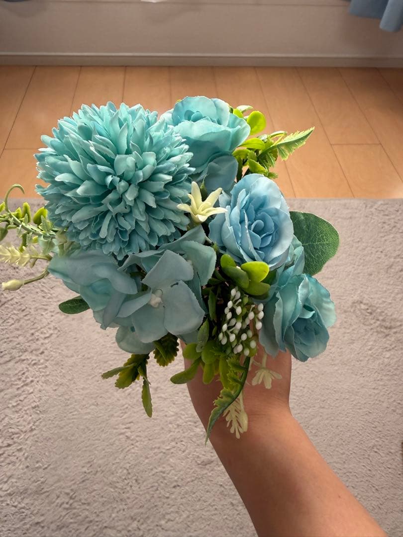 会場装花セット ブーケ×41 かすみ草×19 青い花×20