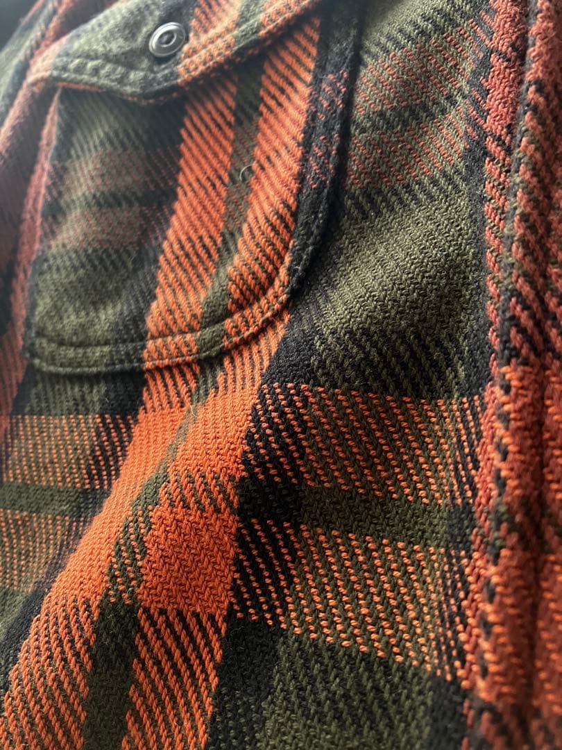 OUTERKNOWN アウターノウン肉厚ブランケットシャツ