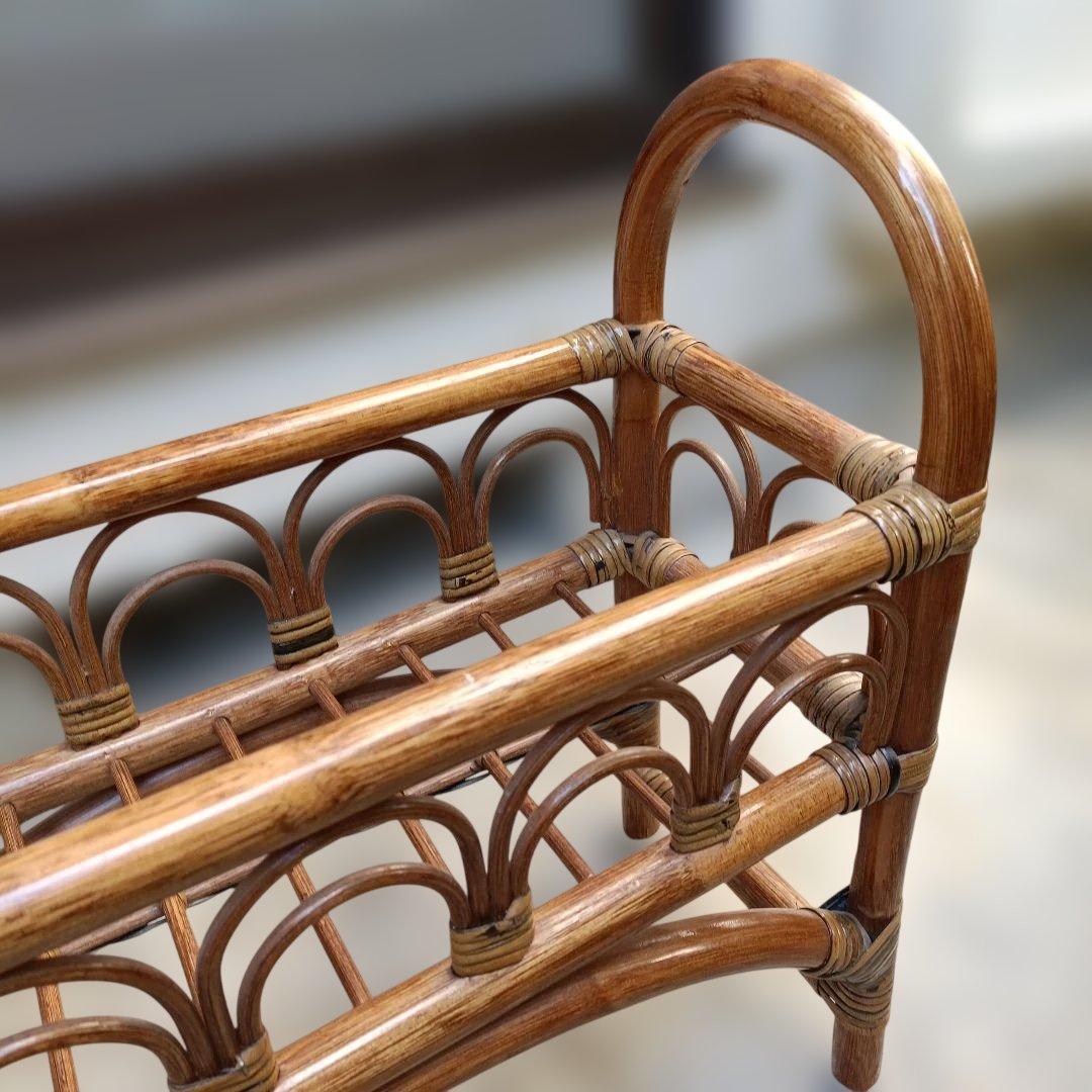 【ラタン】　棚　フリーラック　プランター　フラワーラック　飾り棚　ラタン家具