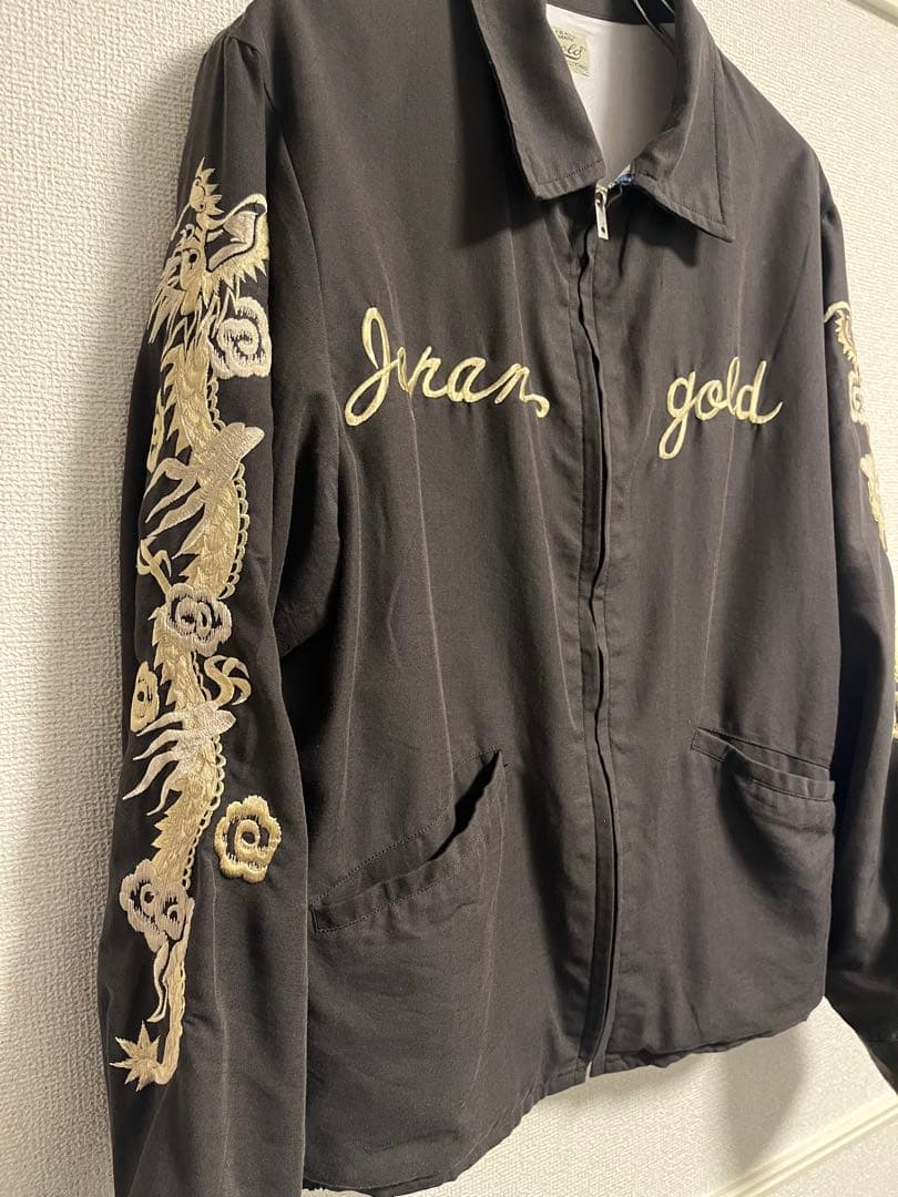 GOLD SKULL JACKET AGED MODELスカル ベトジャン