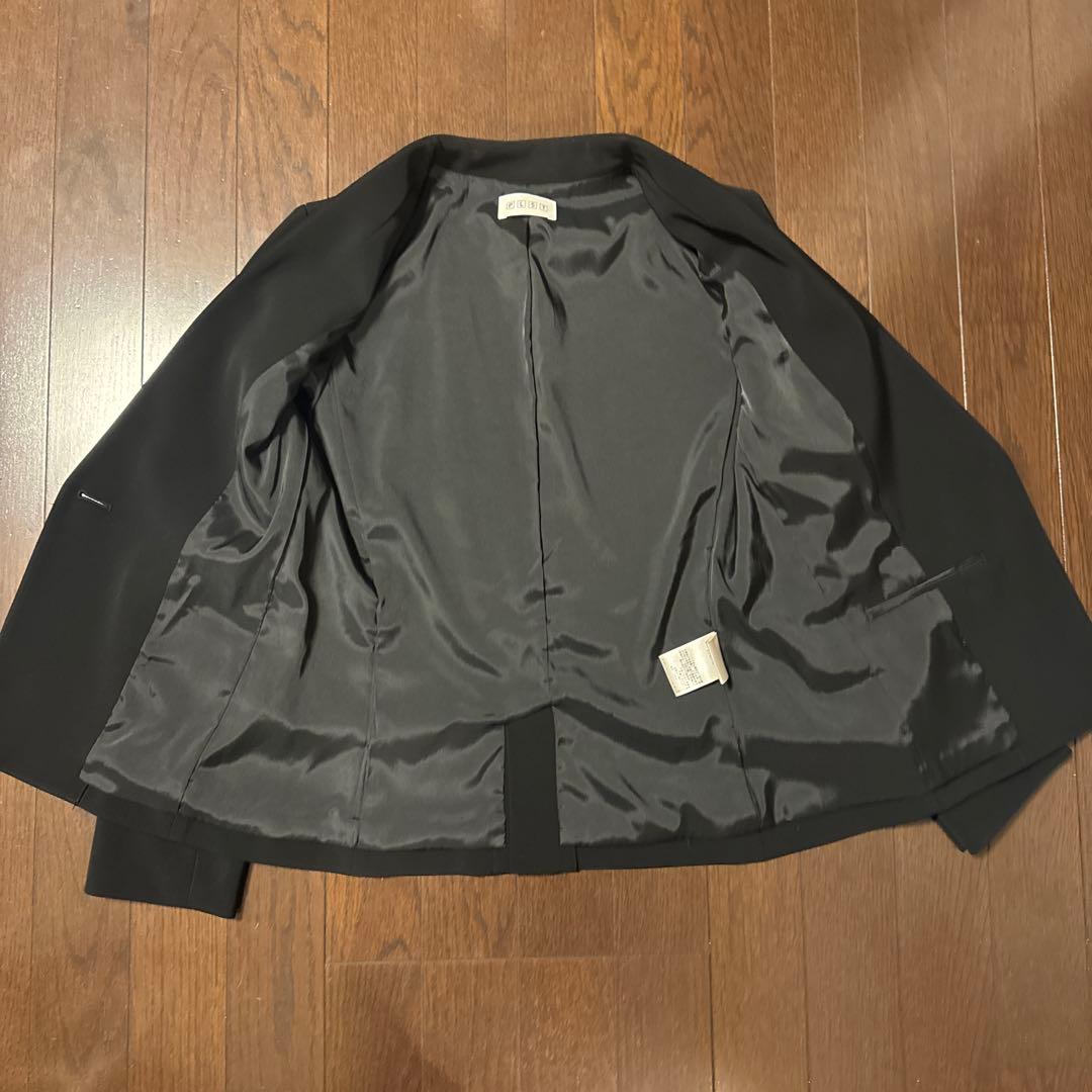 プラステ　ノーカラージャケット　パンツスーツ　Sサイズ