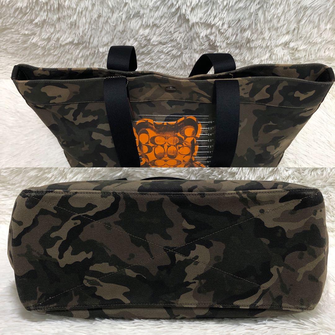 コーチ トートバッグ キャンバス カモフラ 迷彩 大容量 76809