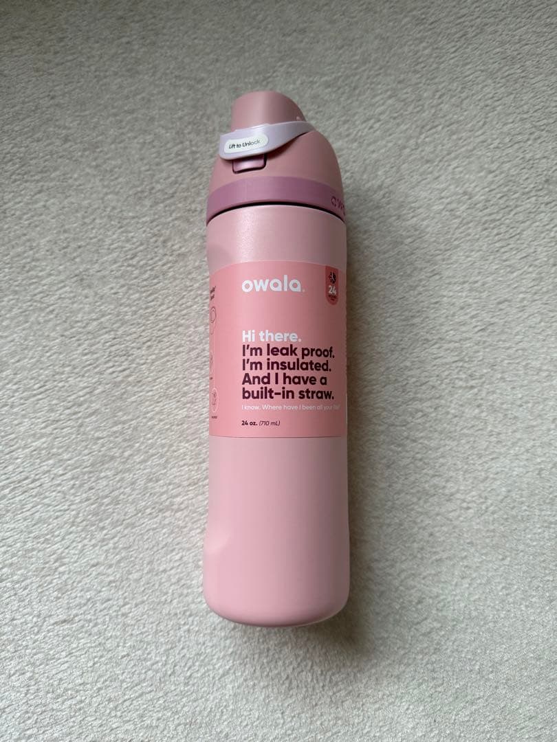 【新品未使用】owala 水筒 24oz.(710ml)ピンク　日本未発売カラー