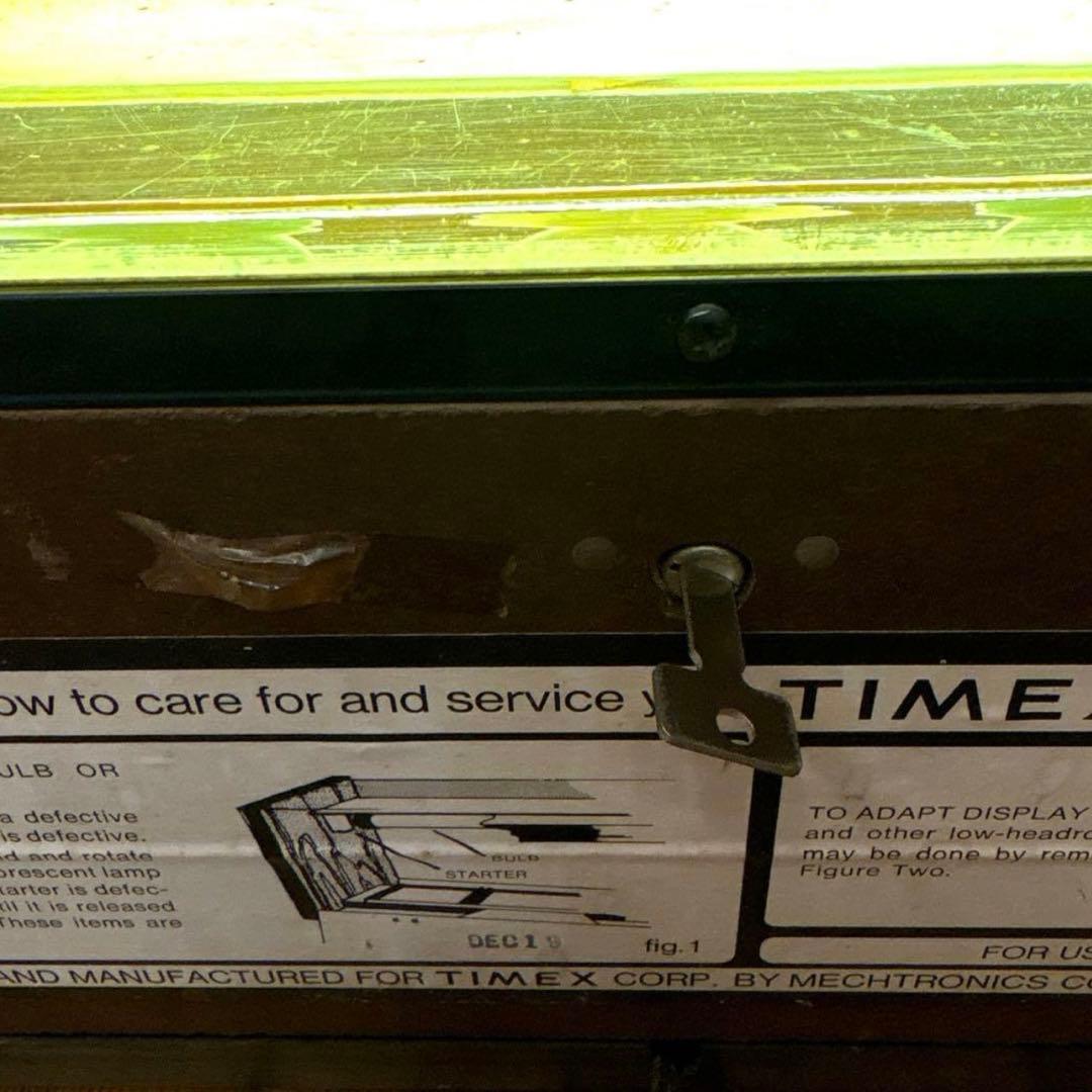 70’s タイメックス ショーケース　アメトイ　ファイヤーキング　ディスプレイ