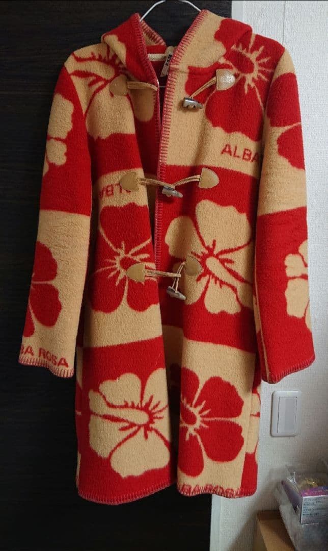 ALBA ROSA アルバローザ　ダッフル　ブランケットコート 升目コート