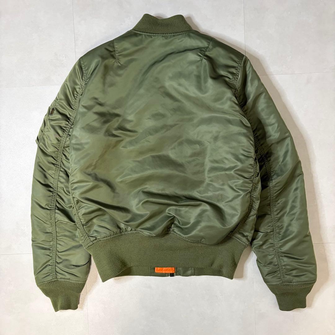 【美品】アルファインダストリーズ MA-1 フライトジャケット カーキ Mサイズ