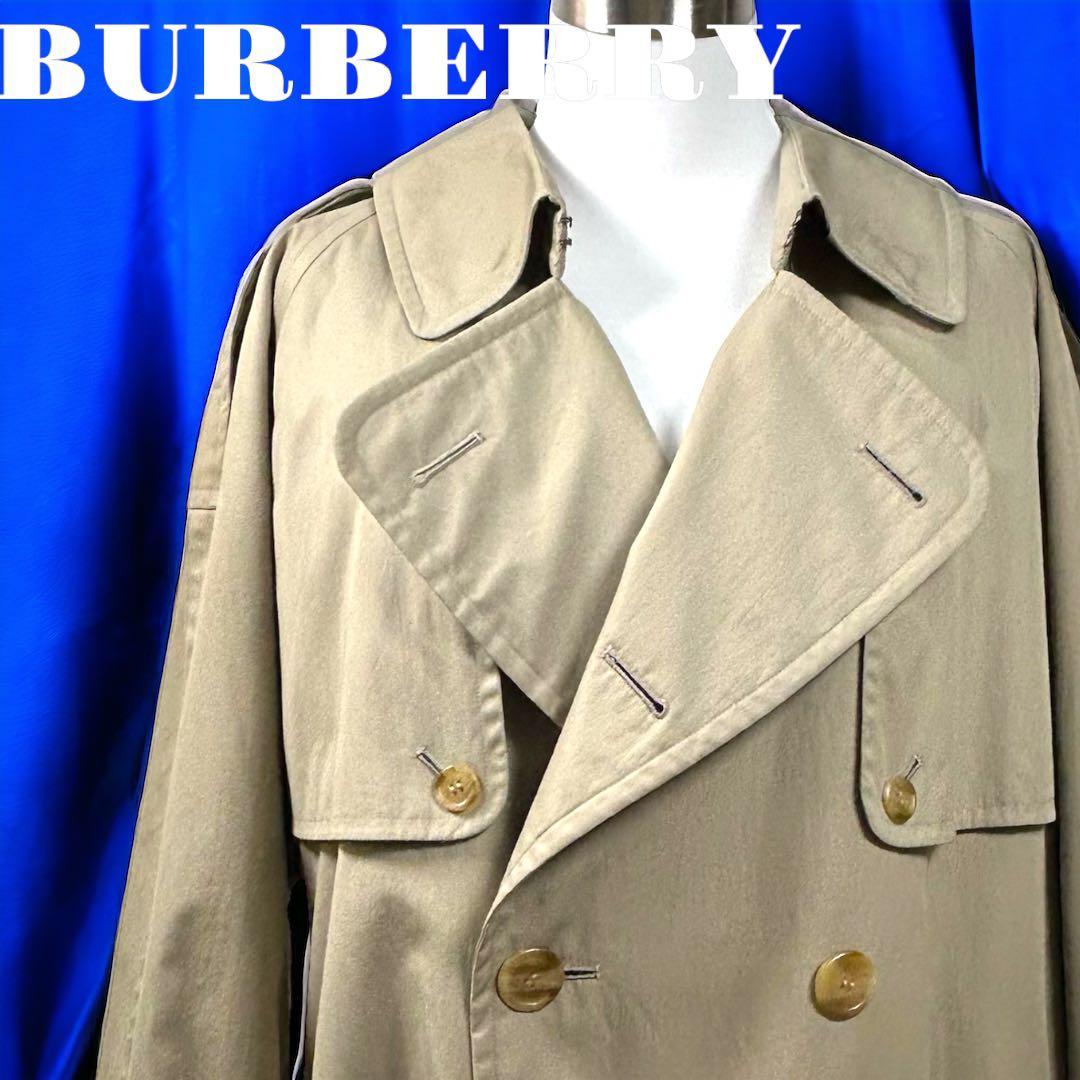 【美品】BURBERRY バーバリー　ダブルトレンチコート　プローサム