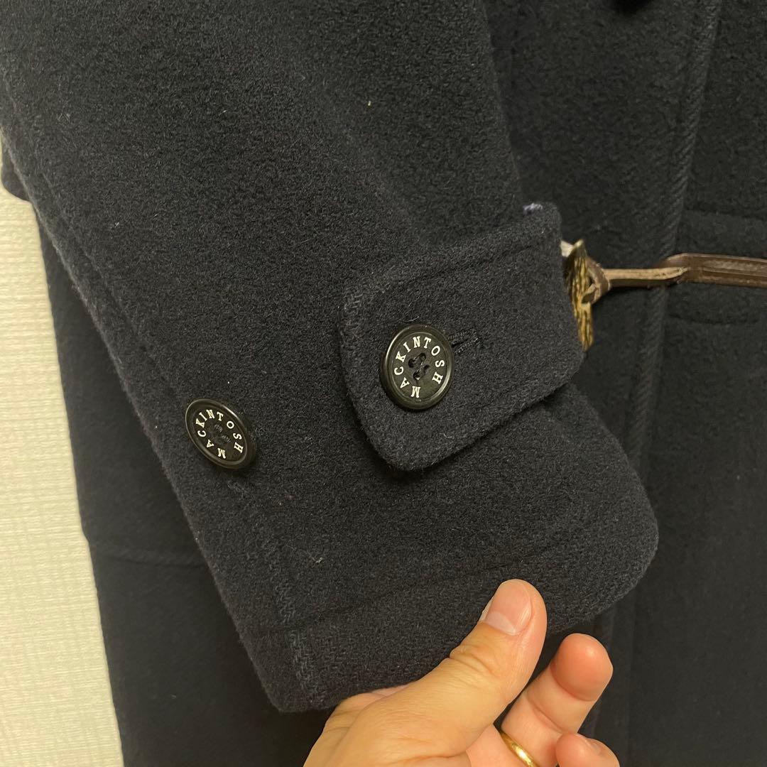 美品 マッキントッシュ　ネイビー ダッフルコート S スコットランド製