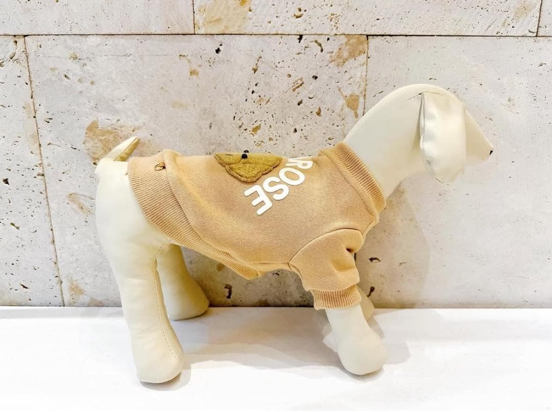 DENIM ROSE ビッグワッペンパステルトレーナー