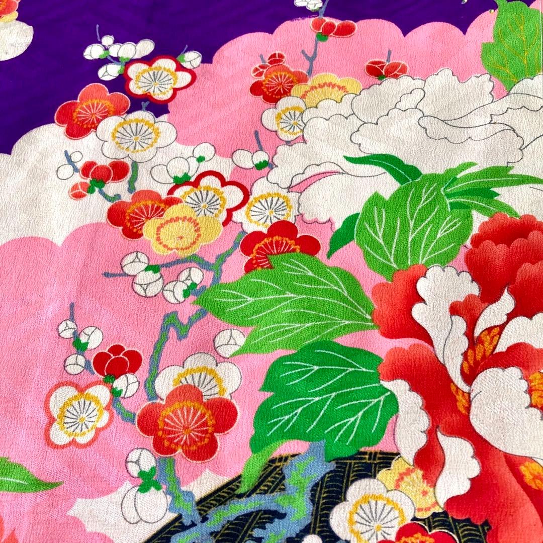 アンティーク　女の子　子供着物　アンティーク着物　七五三　3歳