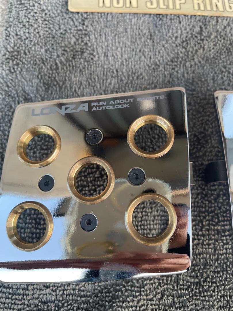 LONZA ロンザ　メッキペダル　フルゴールドリング　ハイソ旧車街道昭和GX71