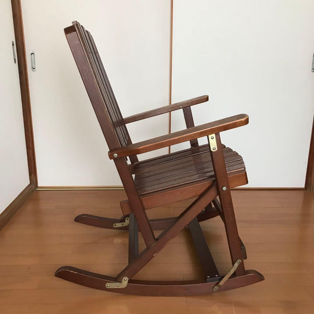 木製 折りたたみ式 ロッキングチェア