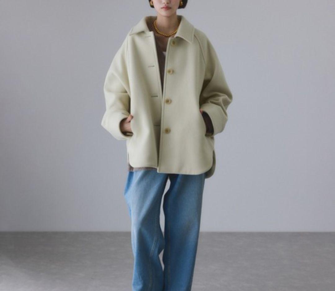 ADAM ET ROPÉ Super140＇sメルトンシャツコート