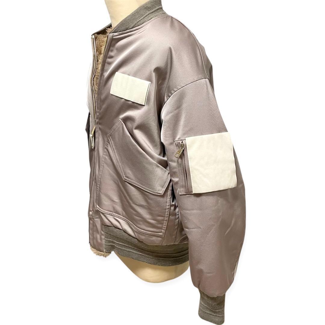 A(LeFRUDE)E アルフルード　リバーシブル　極暖　MA-1 ブルゾン