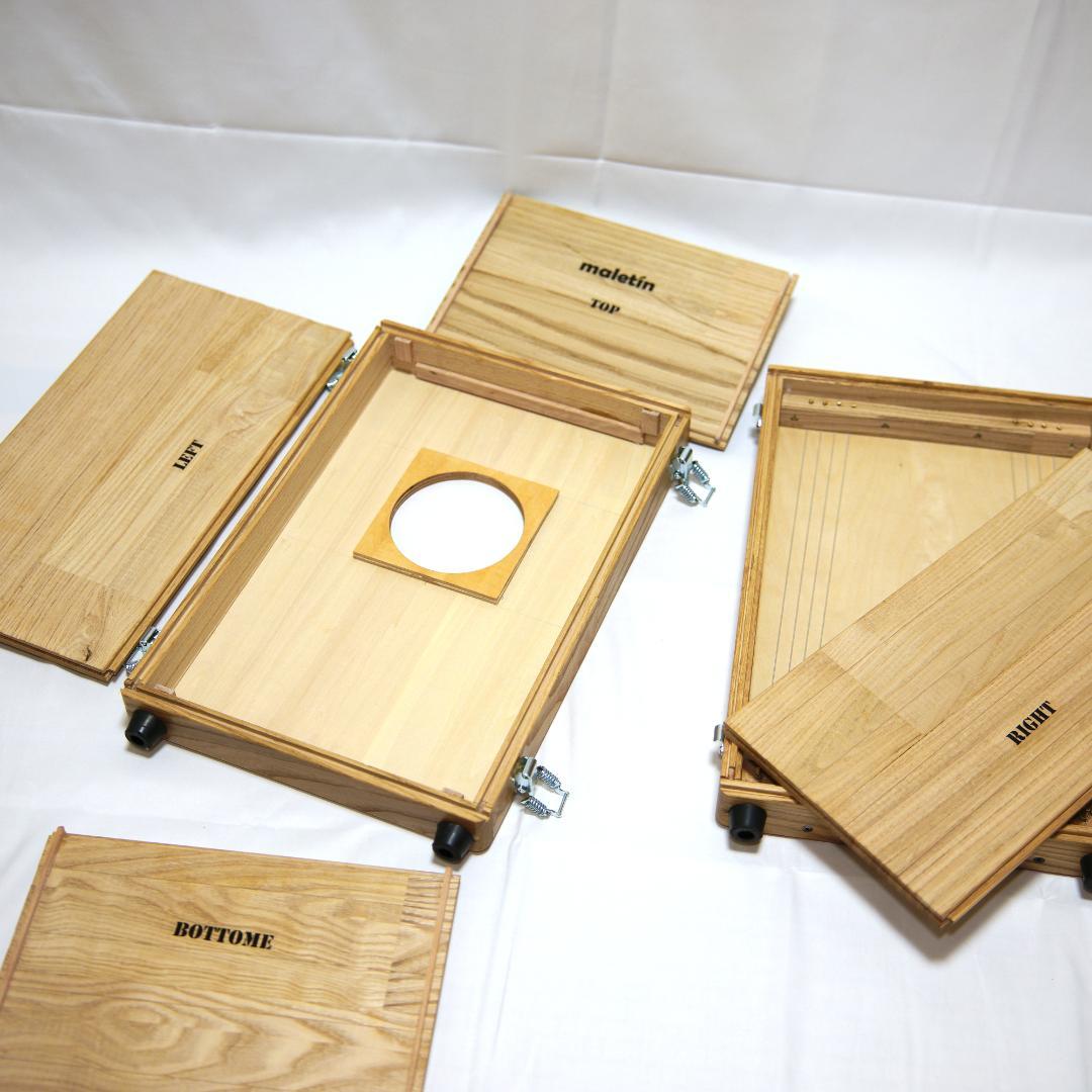 組み立て式カホン　旅するカホン Maletin
