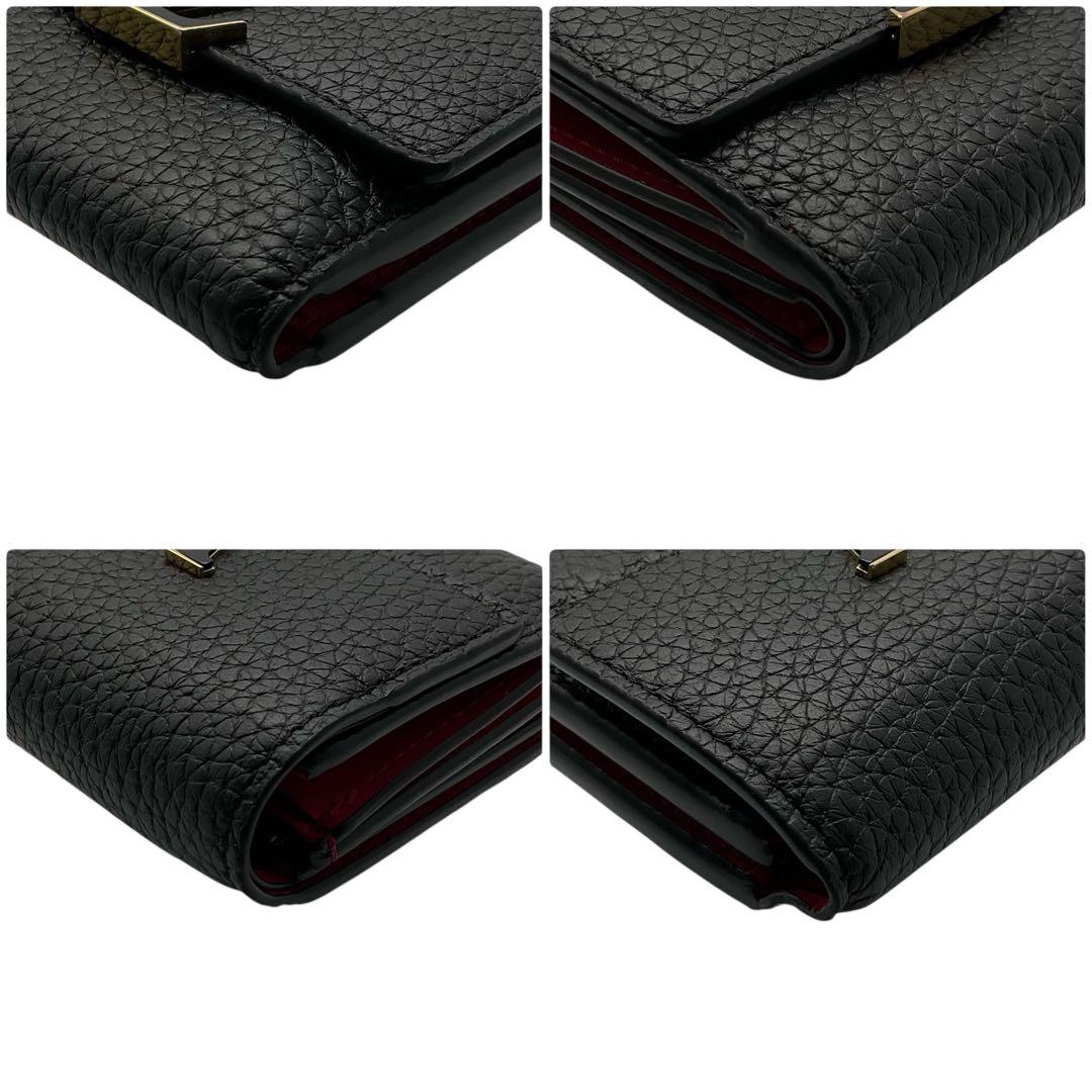 【星】最新ICチップ　ヴィトン財布　ポルトフォイユ　カプシーヌ　xs ノワール