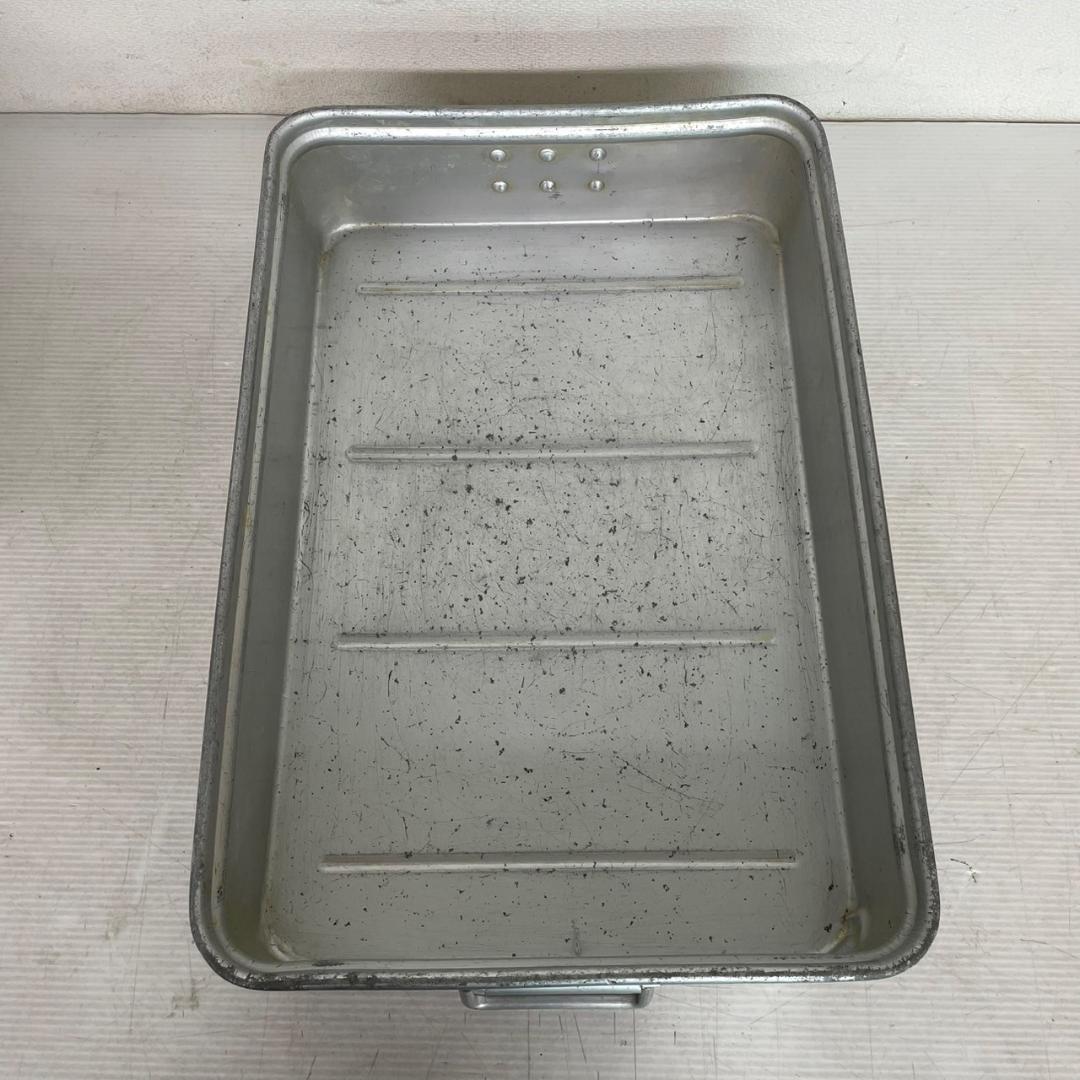 アカオアルミ 番重 バット 3点セット まとめ売り 蓋付き 調理道具 Y2003