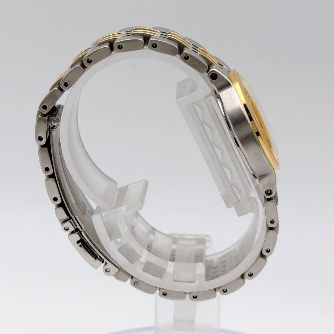 イヴサンローラン カットガラス コンビカラー YSL 腕時計 レディース