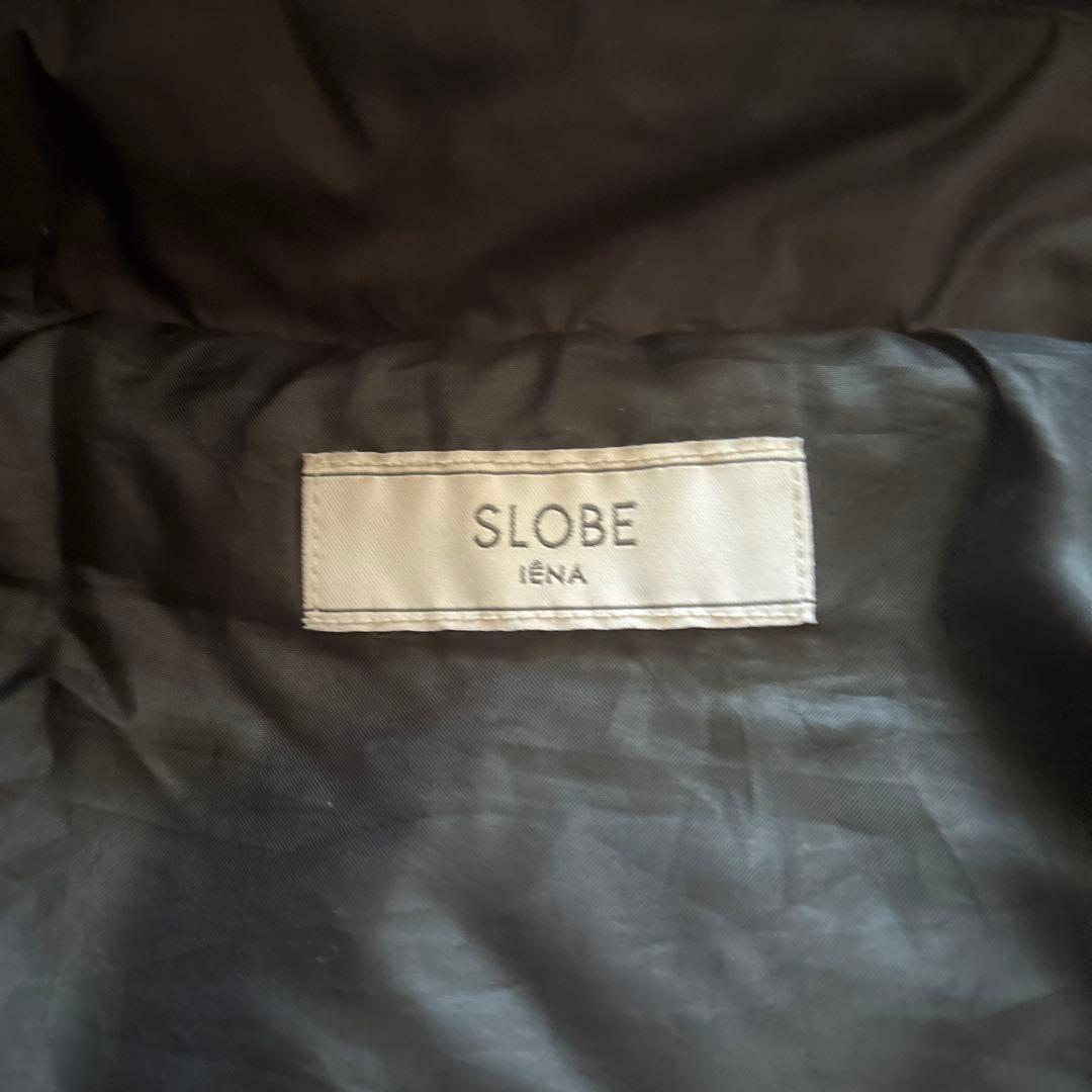 SLOBE IENAフード付きダウンジャケット　黒