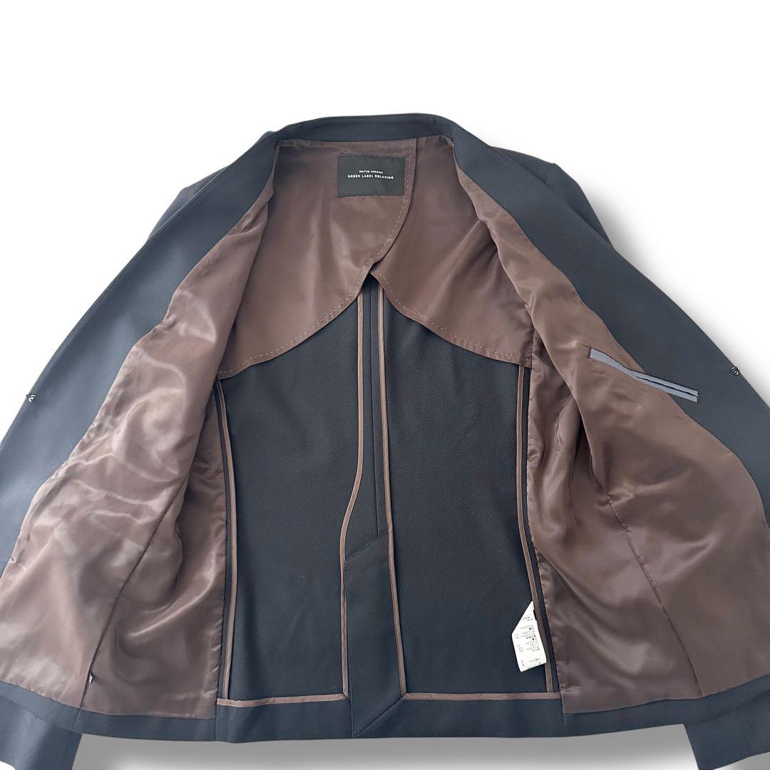 グリーンレーベル ボタニーサージ D ジャケット パンツ 上下セット 黒 40