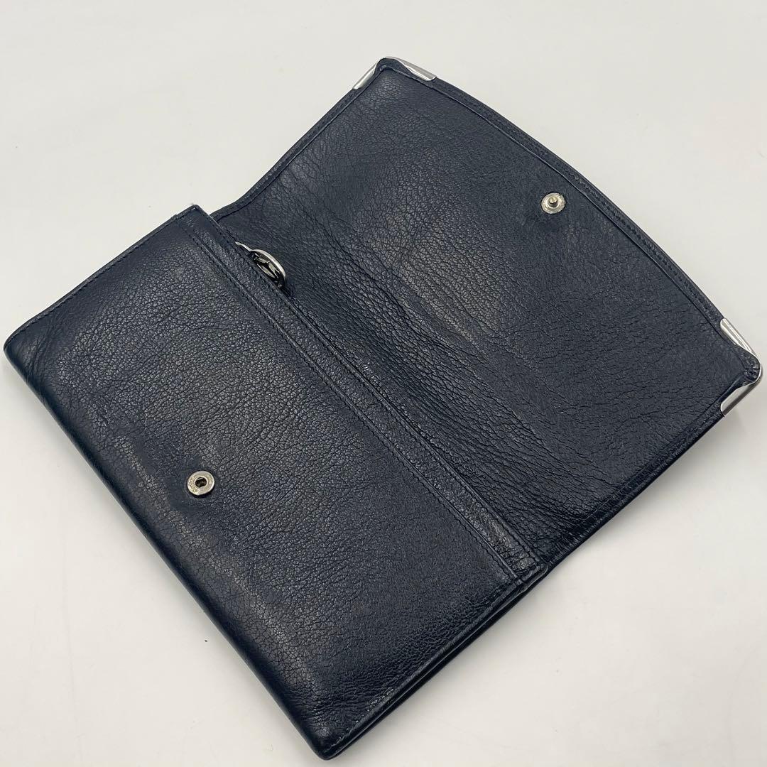 【美品】カルティエ 長財布 マストライン マルチェロ ブラック 黒 二つ折り