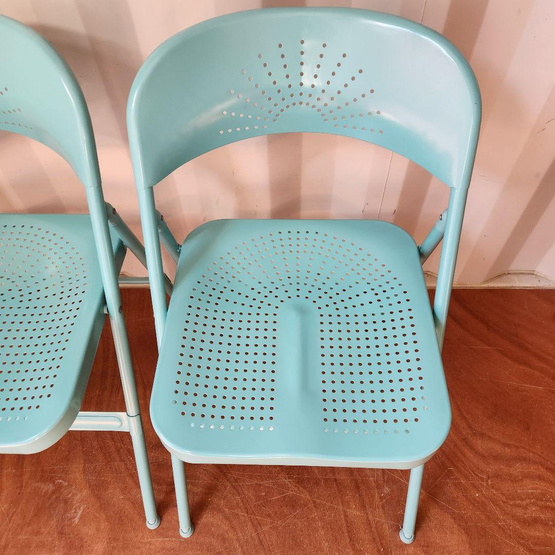 美品 廃盤 IKEA イケア FRODE フローデ 折りたたみ椅子 2脚