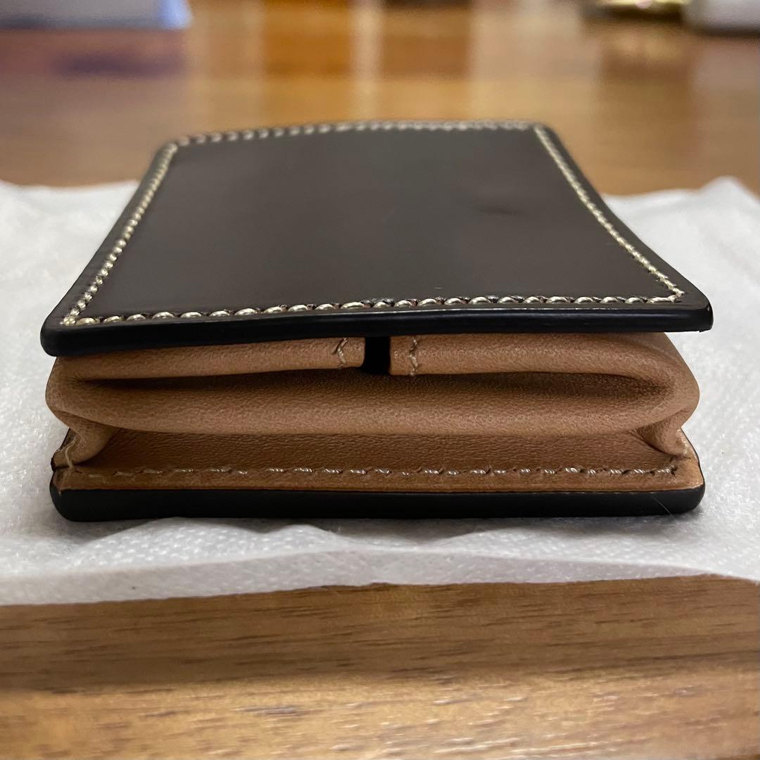 万双　コードバン　ボックス型小銭入れ　ケース